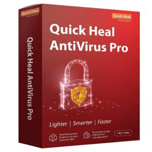 Quick Heal Antivirus Pro 1 PC 1 Year ( CD/DVD )