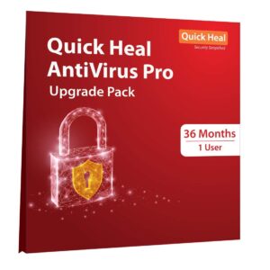 Quick Heal Antivirus Renewal 1 PC 3 Year CD/DVD (Existing Same Quick Heal Subscription Required)