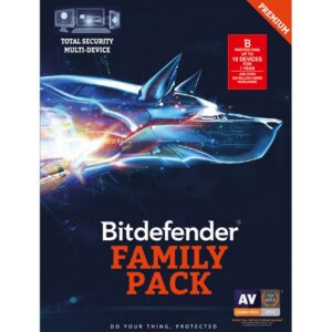 Bitdefender Total Security 10 Device 1 Year Family Pack ( Instant Email Delivery of Key ) No CD Only Key