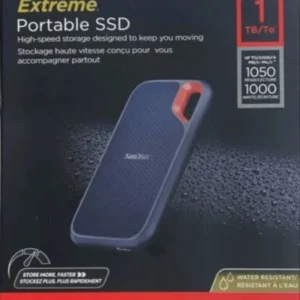 Sandisk Extreme Portable 1TB SSD, 1050MB/s R, 1000MB/s (SDSSDE61-1T00-G25)