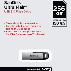 SanDisk 256 GB Ultra Flair USB 3.0 Pen Drive ( Pack of 10 )