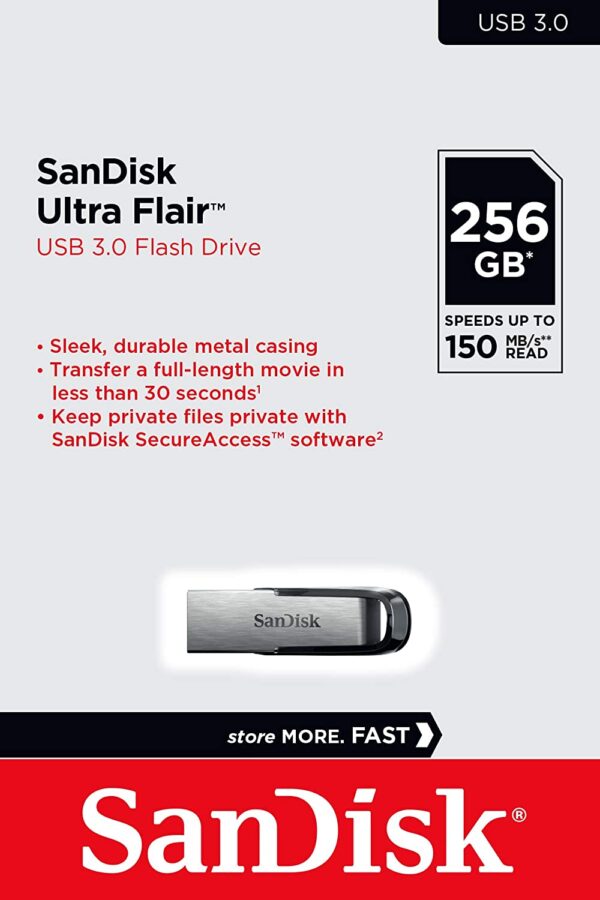 SanDisk 256 GB Ultra Flair USB 3.0 Pen Drive ( Pack of 10 )