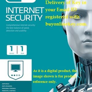 ESet Internet Security 1 User 1 Year Instant Email Delivery of Key No CD