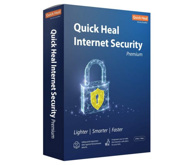 Quick Heal Internet Security Premium 2 PC 1 Year (Instant Email Delivery of Key) No CD