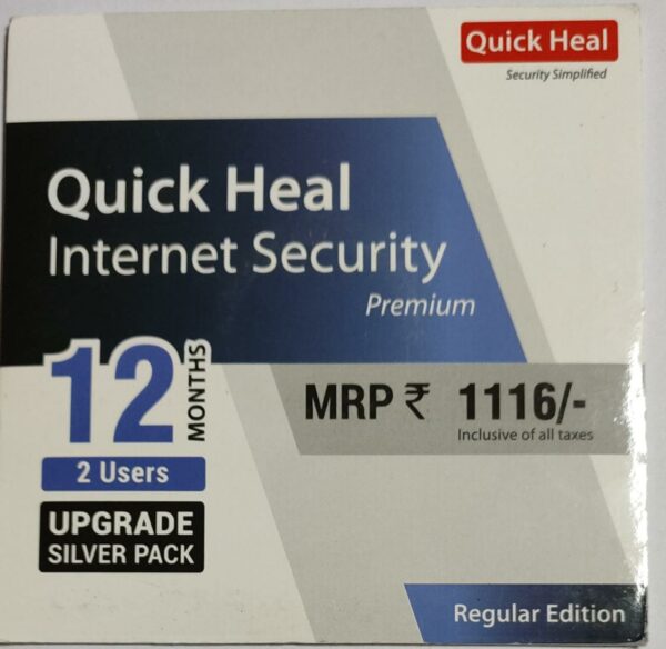 Renew Quick Heal Internet Security Premium 2 PC 1 Year Instant Email Delivery of Key No CD