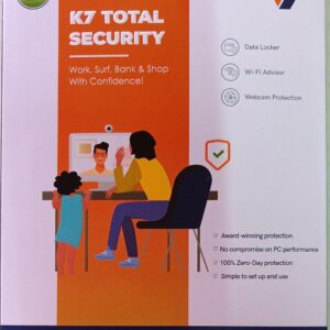 K7 Total Security 5 User 1 Year Channel Pack ( 5 Single User Keys ) ( Instant Email Delivery of Keys ) No CD