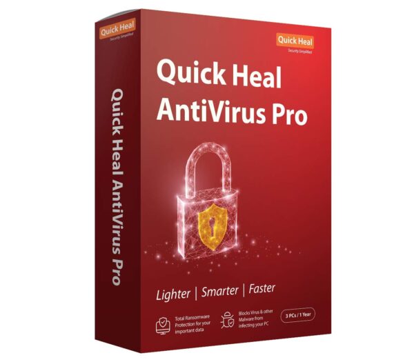 Quick Heal Antivirus Pro 3 User 1 Year