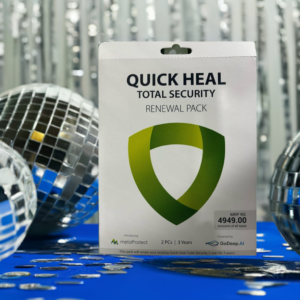 Renewal Key of Quick Heal Total Security 2 PC 3 Year (Instant Email Delivery of Key) No CD