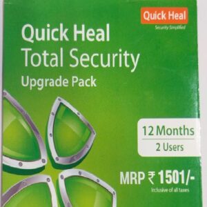 Renew Quick Heal Total Security 2 User 1 Year