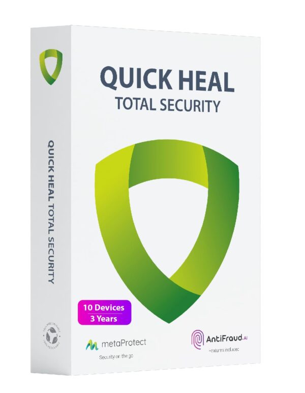 Quick Heal Total Security - 10 User - 3 Year Latest Version - Instant Email Delivery of Key - No CD Only Key