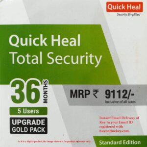 Renew Quick Heal Total Security 5 User 3 Year