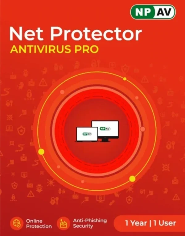 NPAV Net Protector Antivirus Pro 2024 1 PC 1 Year ( Instant Email Delivery of Key) No CD