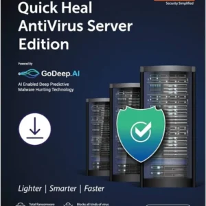 Quick Heal Antivirus Server Edition 1 Server 3 Year (Instant Email Delivery of Key) No CD